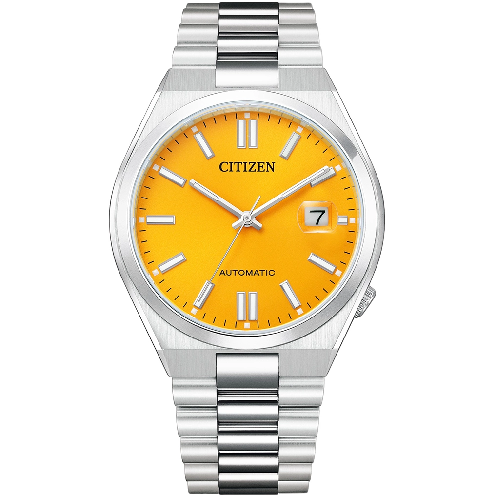 Men's Tsuyosa Automatic Yellow Dial Watch - NJ0150-81Z