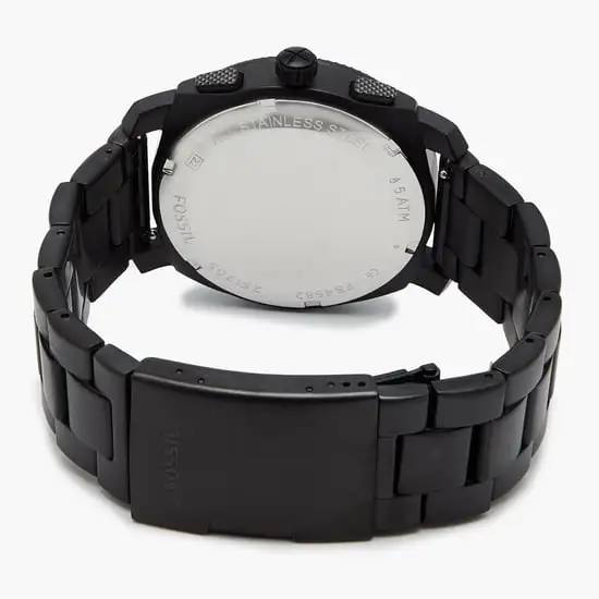 Fossil Machine Men's Black Dial Stainless Steel Band Chronograph Watch - Fs4682, Analog Display - Image 3