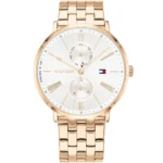 Tommy Hilfiger Women's Quartz Stainless Steel Bracelet Watch, Color: Carnation (Model: 1782070)