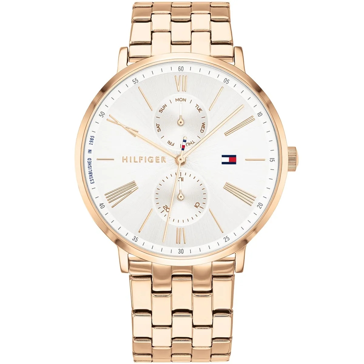 Tommy Hilfiger Women's Quartz Stainless Steel Bracelet Watch, Color: Carnation (Model: 1782070)