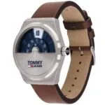Tommy Hilfiger men's Blue Dial Dark Brown Leather Watch - 1791772 - Image 2