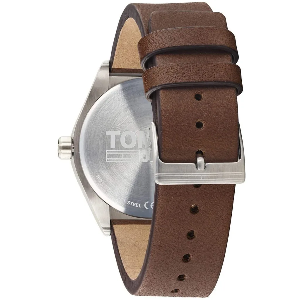 Tommy Hilfiger men's Blue Dial Dark Brown Leather Watch - 1791772 - Image 3