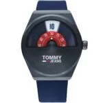 Tommy Hilfiger MONOGRAM POP MEN's BLUE & RED DIAL WATCH - 1791775