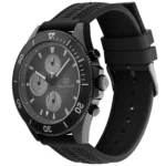 Tommy Hilfiger Men’s Quartz Black Silicone Strap Black Dial 46mm Watch 1791921 - Image 2