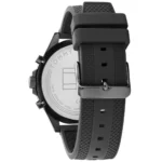 Tommy Hilfiger Men’s Quartz Black Silicone Strap Black Dial 46mm Watch 1791921 - Image 3