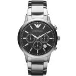Emporio Armani multifunction stainless steel watch, 43mm case size AR2434