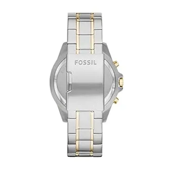 Fossil Men's Everett Quartz Stainless Steel Chronograph Watch, Color: Gold/Silver FS5796 - Image 3
