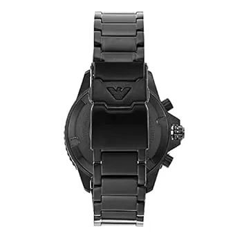 Emporio Armani Men's Dress Watch with Stainless Steel, Silicone, or Leather Band, Black, Sports Watches AR11363 - Image 3