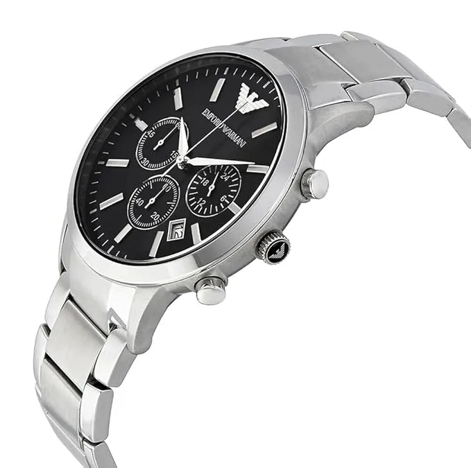 Emporio Armani multifunction stainless steel watch, 43mm case size AR2434 - Image 3