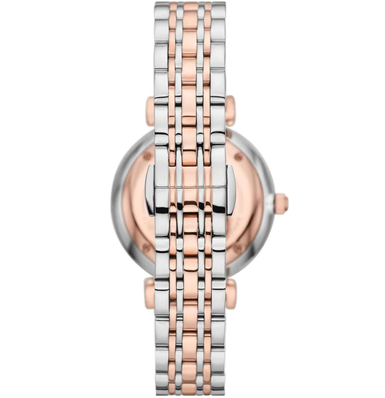 Emporio Armani Watch for Women, Two Hand Movement, 32 mm 2T Silver/Rose Stainless Steel Case with a Stainless Steel Strap, AR11537 - Image 2