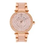 Michael Kors Women's Mini Parker Two Tone Watch MK6110, Rose Gold/Blush, Mini Parker, MK6110