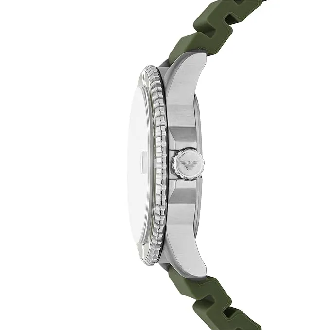 Emporio Armani Watch for Men, Quartz Movement and 42mm Case Size with Stainless Steel, Leather or Silicone Strap AR11638 - Image 3