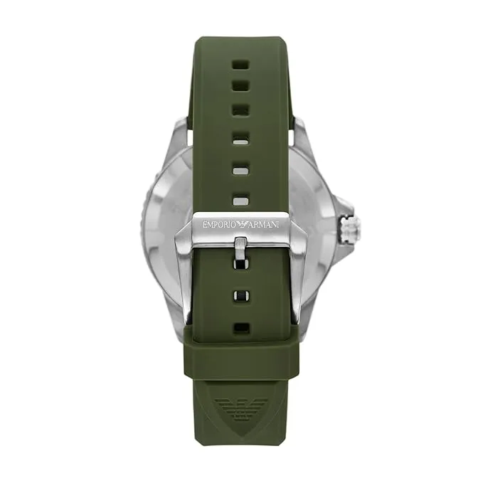 Emporio Armani Watch for Men, Quartz Movement and 42mm Case Size with Stainless Steel, Leather or Silicone Strap AR11638 - Image 2