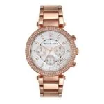Michael Kors Parker Stainless Steel Watch With Glitz Accents MK5491