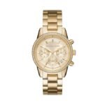Michael Kors Women's Watch RITZ, 37 mm case size, Quartz Chronograph movement, Stainless Steel strap MK6356