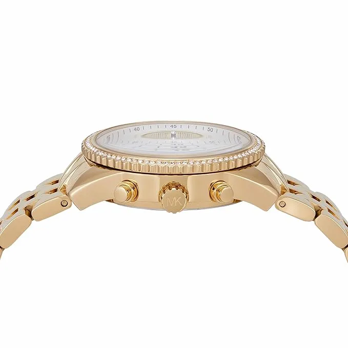 Michael Kors Mini Ritz Chronograph Gold-Tone Stainless Steel Watch - MK7530 - Image 2