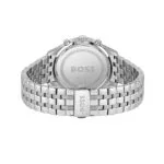 BOSS Men Associate Qtz Fashion Chrono Green Round Dial Analog Watch|Stainless Steel Material|Silver Color Band - 1513975 - Image 3