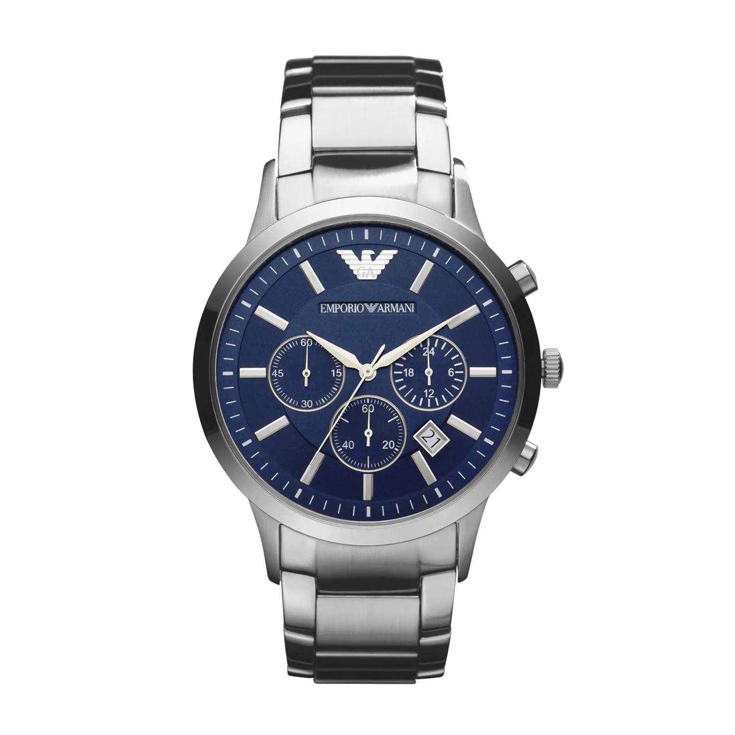 71di9XRBgQL._SL1500_ Emporio Armani multifunction stainless steel watch, 43mm case size AR2448 - Image 1
