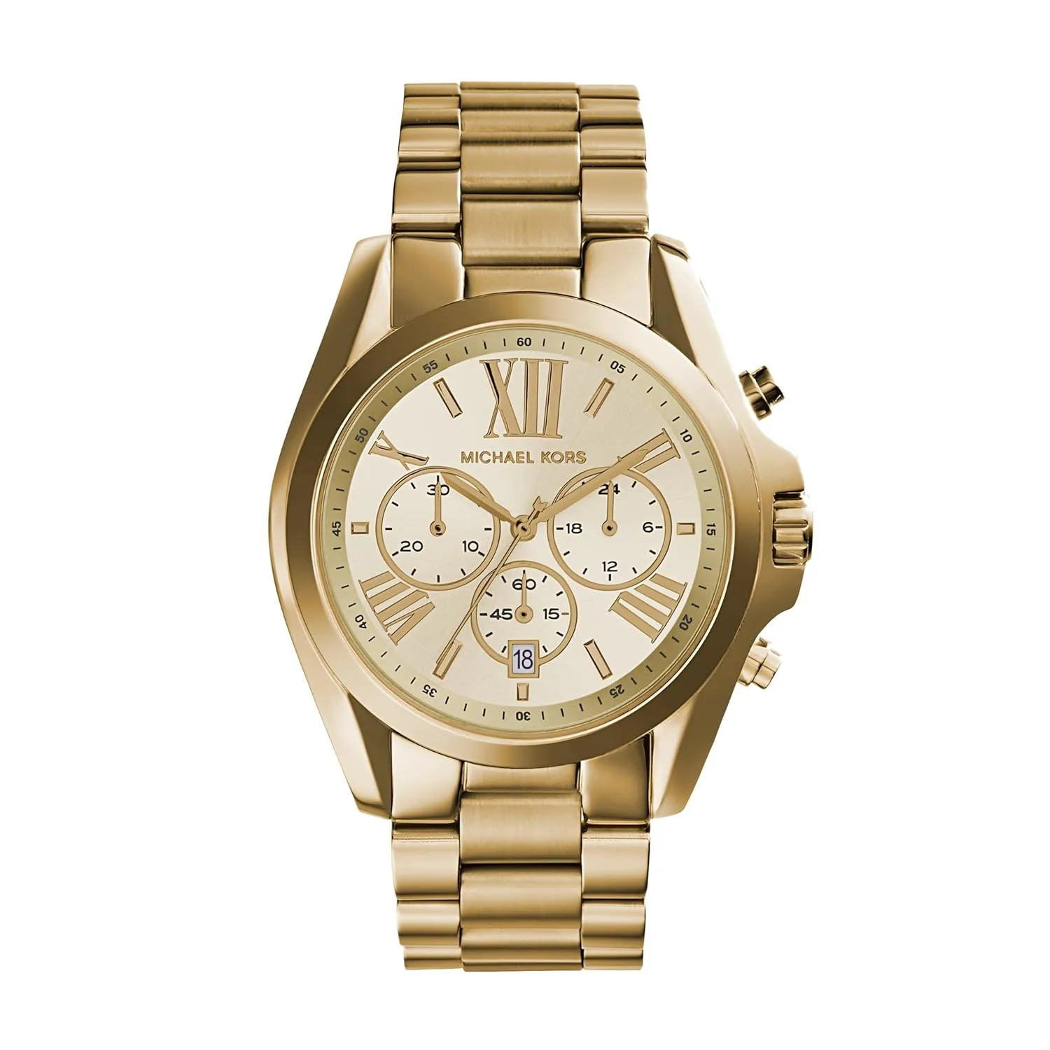 Michael Kors Bradshaw Women's Watch, Stainless Steel Chronograph Watch for Women with Steel or Leather Band MK5605 - Image 1