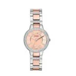 Fossil Womens Quartz Watch, Analog Display and Stainless Steel Strap ES3405