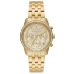 Michael Kors Mini Ritz Chronograph Gold-Tone Stainless Steel Watch - MK7530