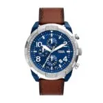 Fossil Bronson Mens Watch - Fs5829 Blue
