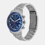 Fossil Men's Sport Tourer Quartz Stainless Steel Chronograph Watch, Color: Silver/Blue FS6047 - Image 2