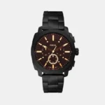 Fossil Machine Men's Watch with Stainless Steel or Leather Band, Chronograph or Analog Watch Display