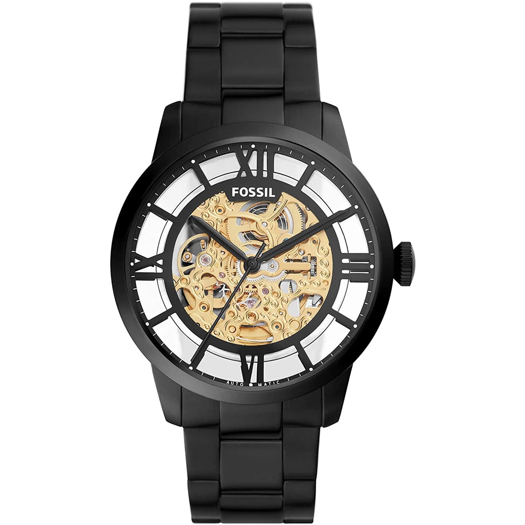 ME3197_10ecaa33-bf67-4907-bfe0-9a0ded19814f_1800x1800 Fossil Men's Townsman Stainless Steel Mechanical Automatic Watch ME3197 - Image 1