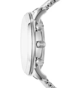 Fossil Men’s Quartz Silver Stainless Steel White Dial 44mm Watch FS5382 - Image 2