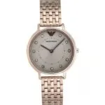Emporio Armani Womens Quartz Watch with Stainless Steel Strap AR11062