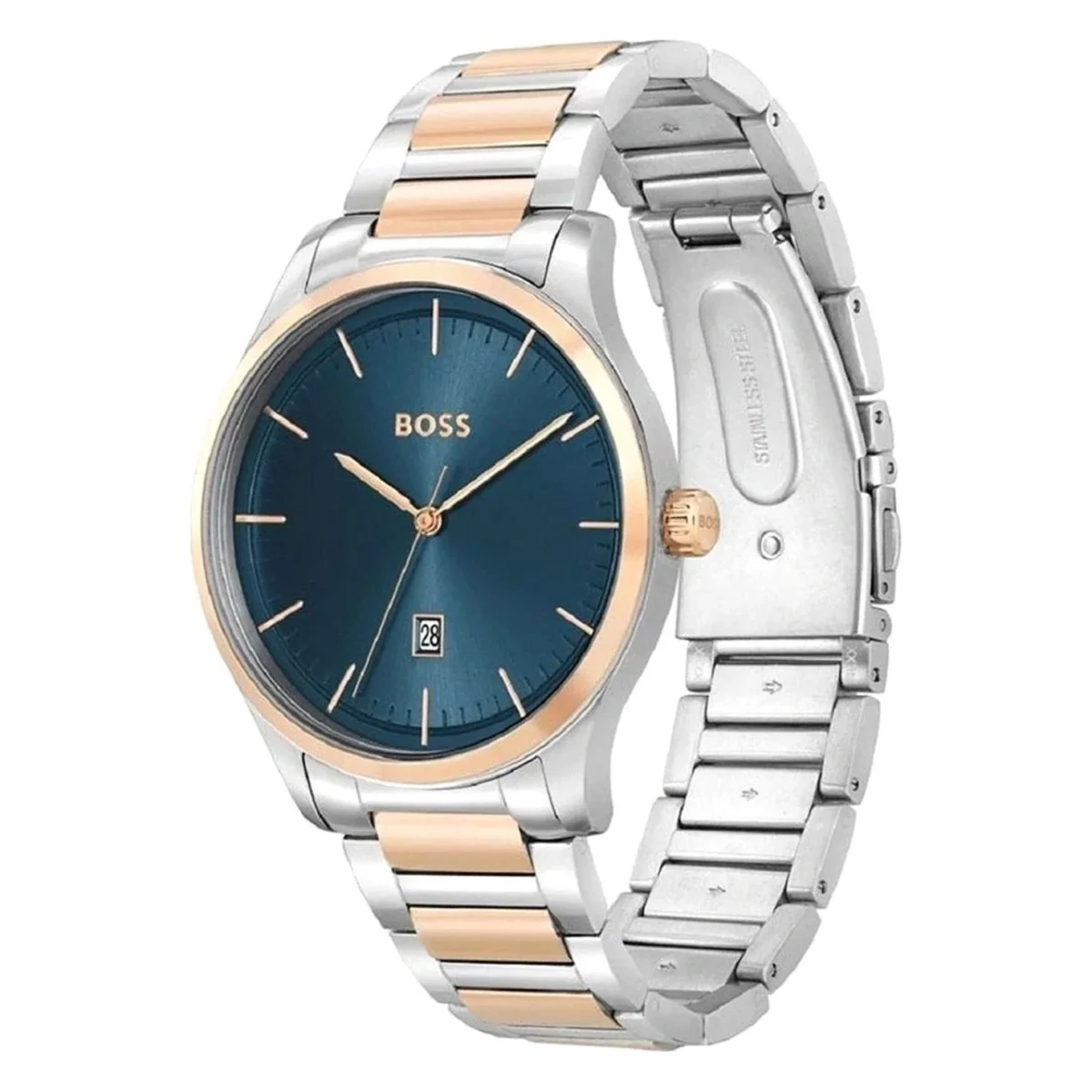 BOSS REASON MENS BLUE DIAL TWO TONE STAINLESS STEEL WATCH - 1513978 - Image 2