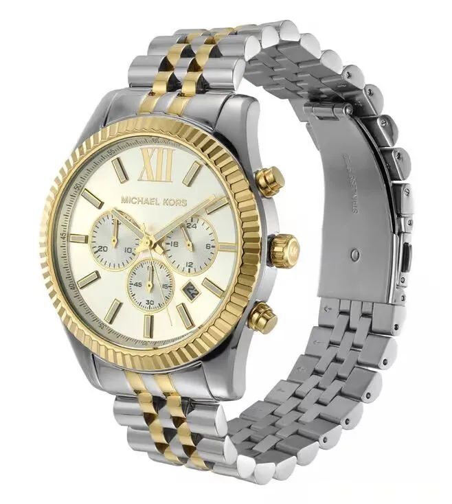Michael Kors Lexington Men's Watch, Stainless Steel Bracelet Watch for Men MK8344 - Image 2