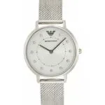 Emporio Armani Women's Silver Dial Stainless Steel Analog Watch - AR11128