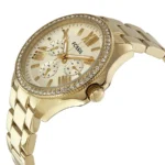Fossil Cecile For Women Gold Dial Stainless Steel Band Watch - AM4482 - Image 2