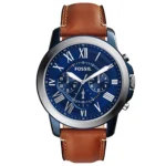 Fossil Leather Mens Quartz Watch FS5151