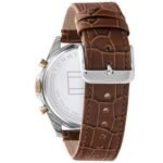 Tommy Hilfiger Men's Analog Quartz Watch with Leather Strap 1710450, Silver White, strap - Image 2