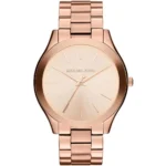 Michael Kors Slim Runway Women's Watch, Stainless Steel Bracelet Watch for Women MK3197