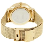 Tommy Hilfiger Analogue Multifunction Quartz Watch for women with Gold colored Stainless Steel mesh bracelet - 1781943 - Image 3