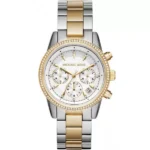 Michael Kors Ritz Chronograph Two-Tone Stainless Steel Watch, MK6474