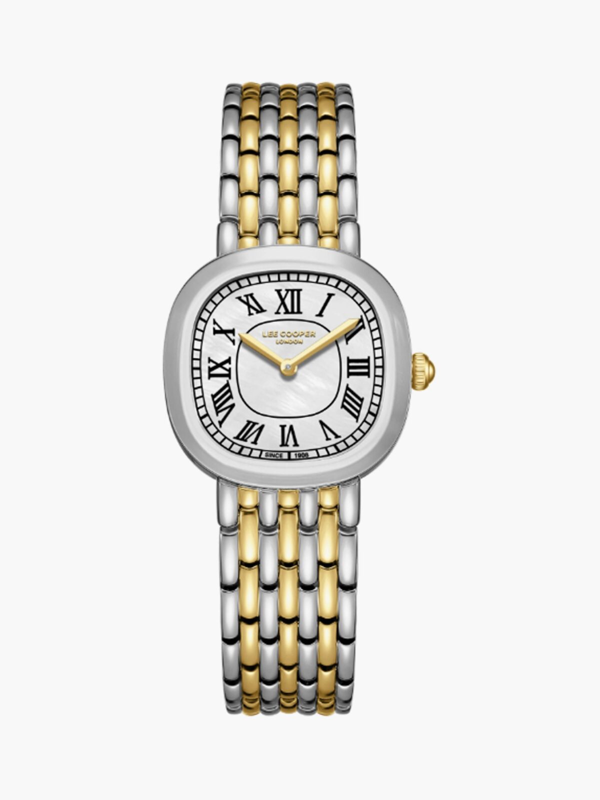 Lee Cooper Women's 29 MM Silver & Gold Analog Stainless Steel Watch | LC08159.220