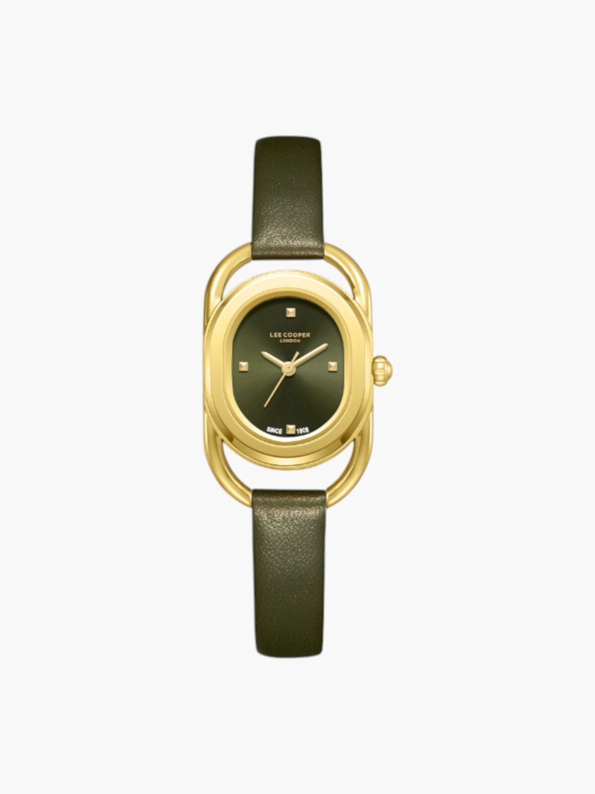 Lee Cooper Women's Green Analog Wrist Watch LC08055.177