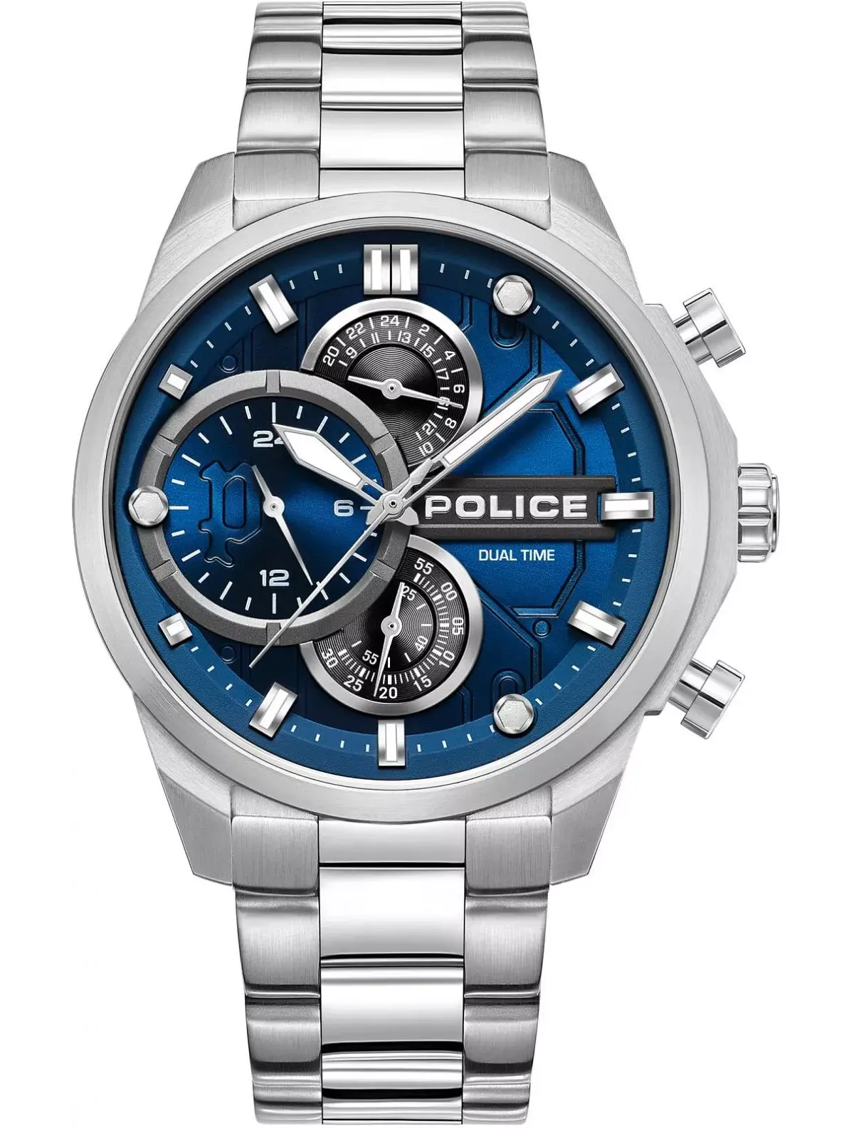 Police Reactor Dual Time watch