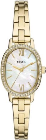 FOSSIL BQ3976 Bannon Three Hand Date Wrist Watch for Men, 45 mm Case Diameter, Silver/Green