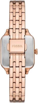 Fossil Colleen Three-Hand Stainless Steel Wrist Watch for Women, White/Rose Gold - Image 3
