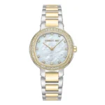Bellegra Analog White Mop Watch For Women Sapphire Coated Curve Glass And Stainless Steel Bracelet 32mm Water Resistant 5 ATM - CIWLG0043701