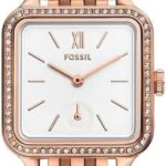Fossil Colleen Three-Hand Stainless Steel Wrist Watch for Women, White/Rose Gold