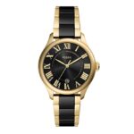 Fossil Gilmore Gold Quartz Ceramic Watch CE1132