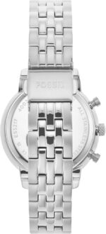 Fossil ES5217 Neutra Chronograph Stainless Steel Analog Watch for Women, 36 mm Size, Silver - Image 2