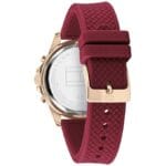 Tommy Hilfiger White Dial Burgundy Strap Watch for Women 1782200 - Image 2